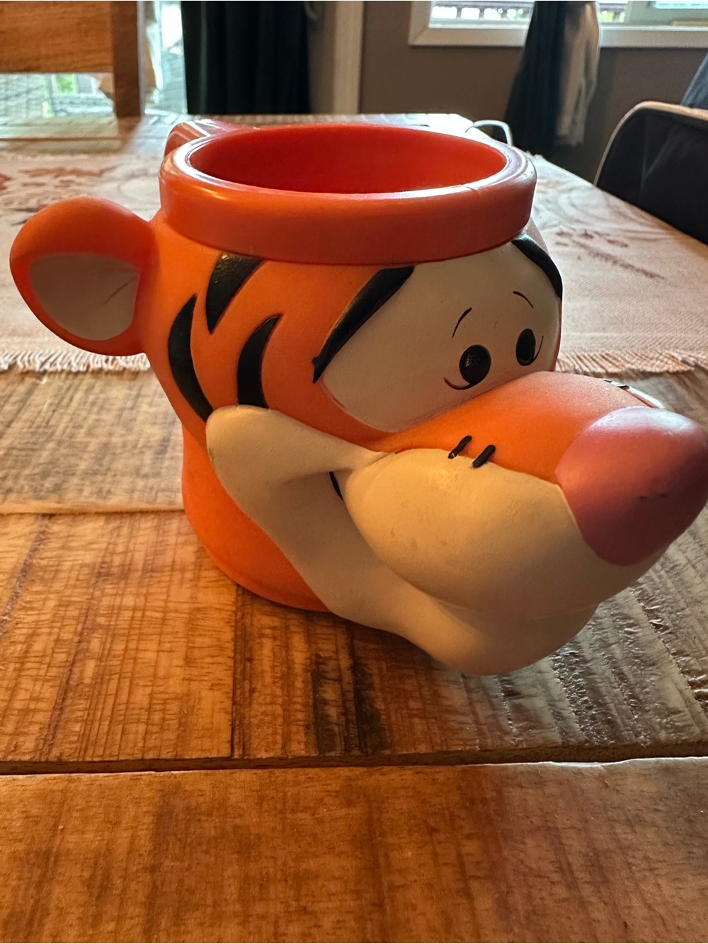 Disney Tigger Orange and Cream Vintage Cup/Mug - plastic - not breakable